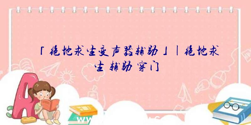 「绝地求生变声器辅助」|绝地求生